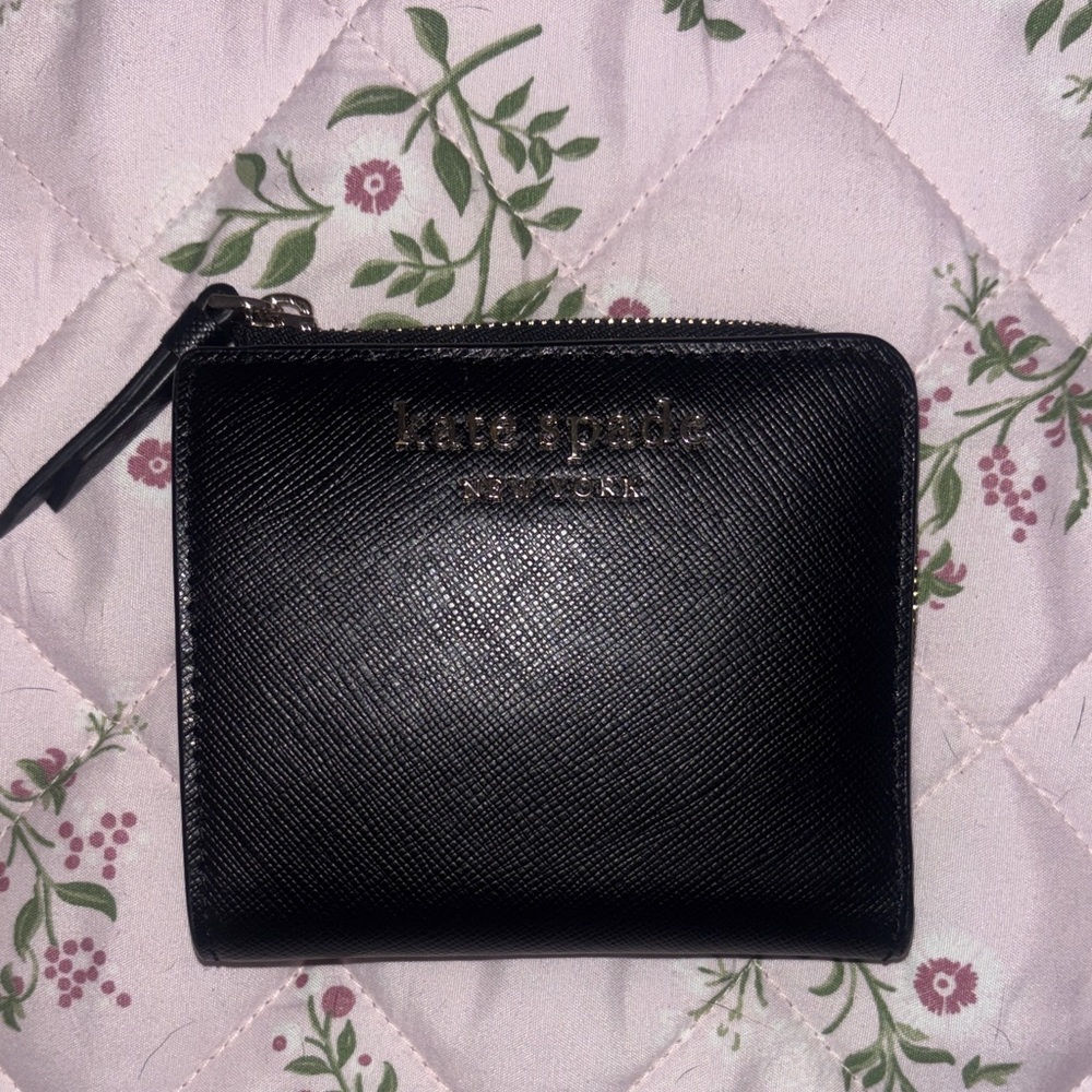 Kate Spade Black Zip-Around Wallet